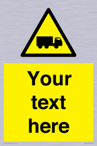 Custom Lorry Hazard Sign